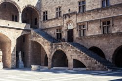 Coorte interna del Castello di Bellver in Spagna