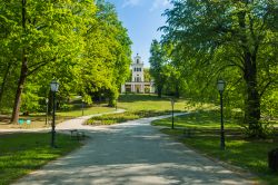 Il Padiglione Bellevue del Parco Maksimir di Zagabria (Zagreb), capitale della Croazia.
