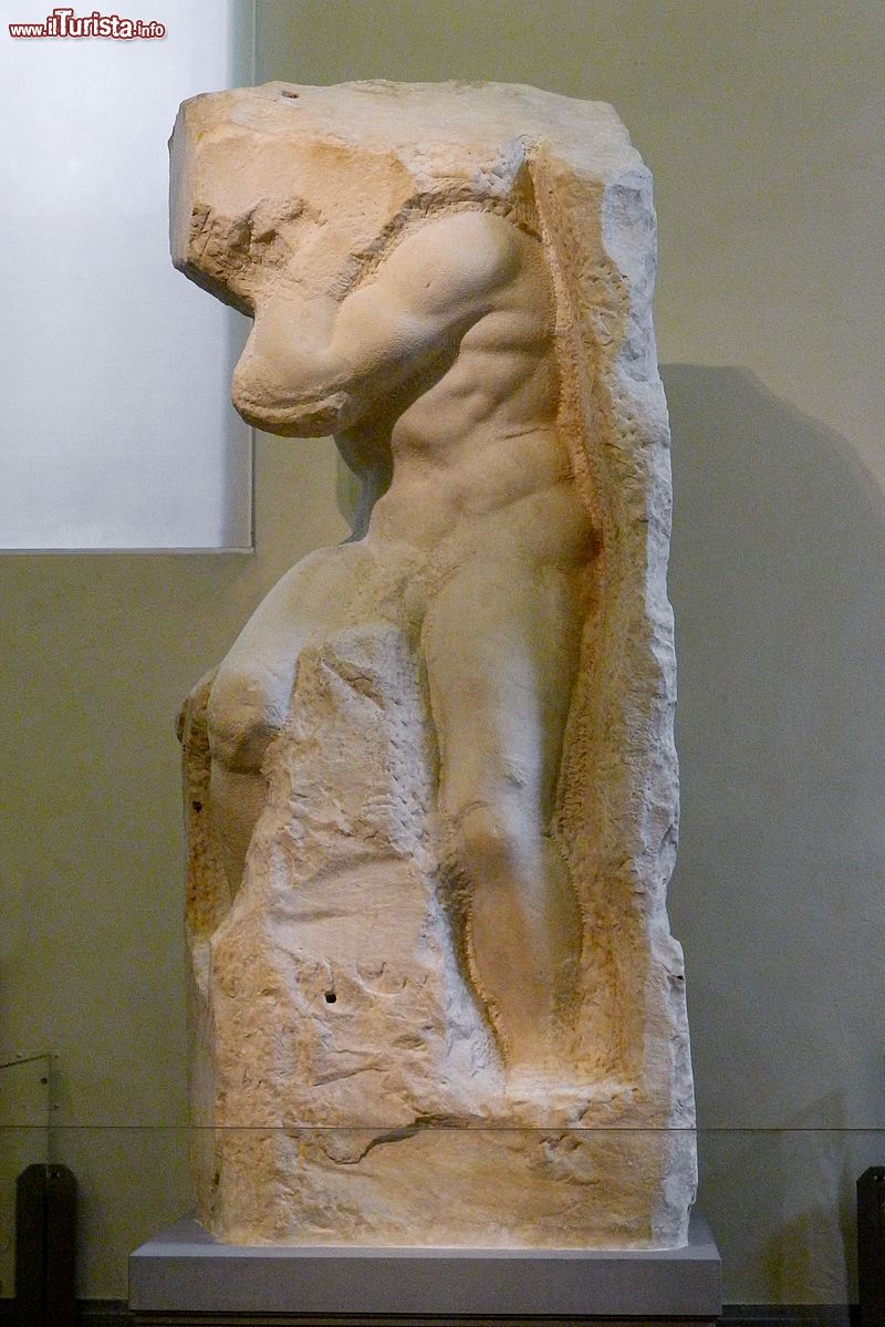 Immagine La statua di Atlante, opera di  Michelangelo alla Galleria dell'Accademia di Firenze - Opera propria, CC BY-SA 3.0, Collegamento