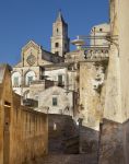 Scorcio di Matera e la sua Cattedrale che sovrasta il Sasso Barisano