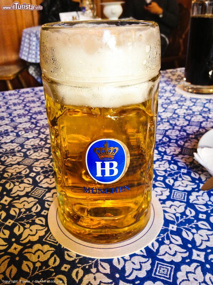 Immagine Un boccale di birra presso la Hofbrauhaus, la birreria di Monaco fatta costruire da Guglielmo V, duca di Wittelsbach - foto © tipwam / Shutterstock.com