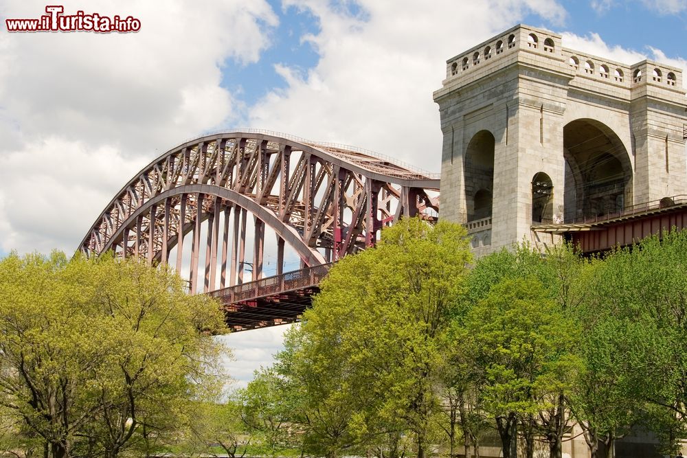 Immagine Hell gate bridge particolare del Ponte in Astoria a New York City