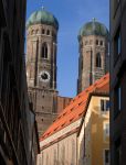 Le torri gemelle della Cattedrale Frauenkirche a Monaco di Baviera