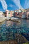 Il mare limpido di Boccadasse a Genova