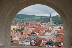 Scorcio di Cesky Krumlov visto dal Castello