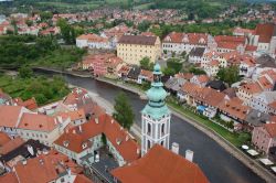 La Moldava e le case di Cesky Krumlov