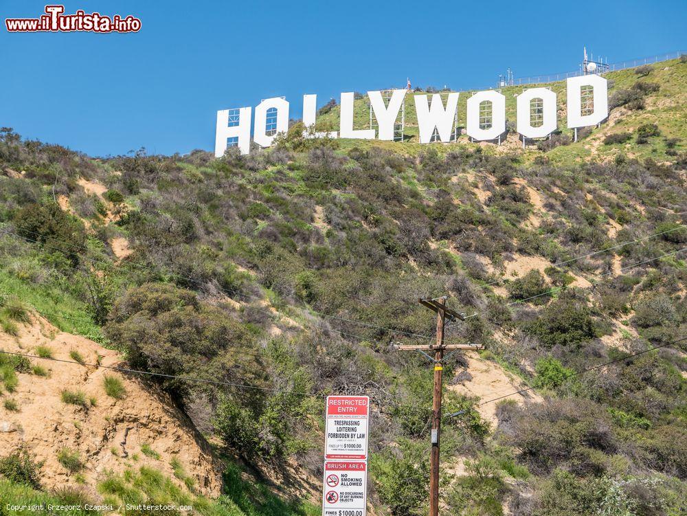 Immagine Los Angeles, California: la famosa insegna di Hollywood fu creata originariamente nel 1923 - foto © Grzegorz Czapski / Shutterstock.com