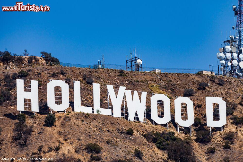 Immagine La scritta Hollywood si trova sul Monte Lee ed è oggi uno dei simboli della città di Los Angeles - foto © Oscity / Shutterstock.com