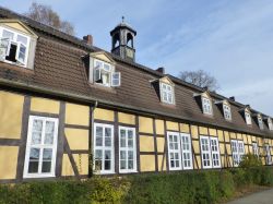 Page Houses ai giardini di Herrenhausen a Hannover, Germania.
