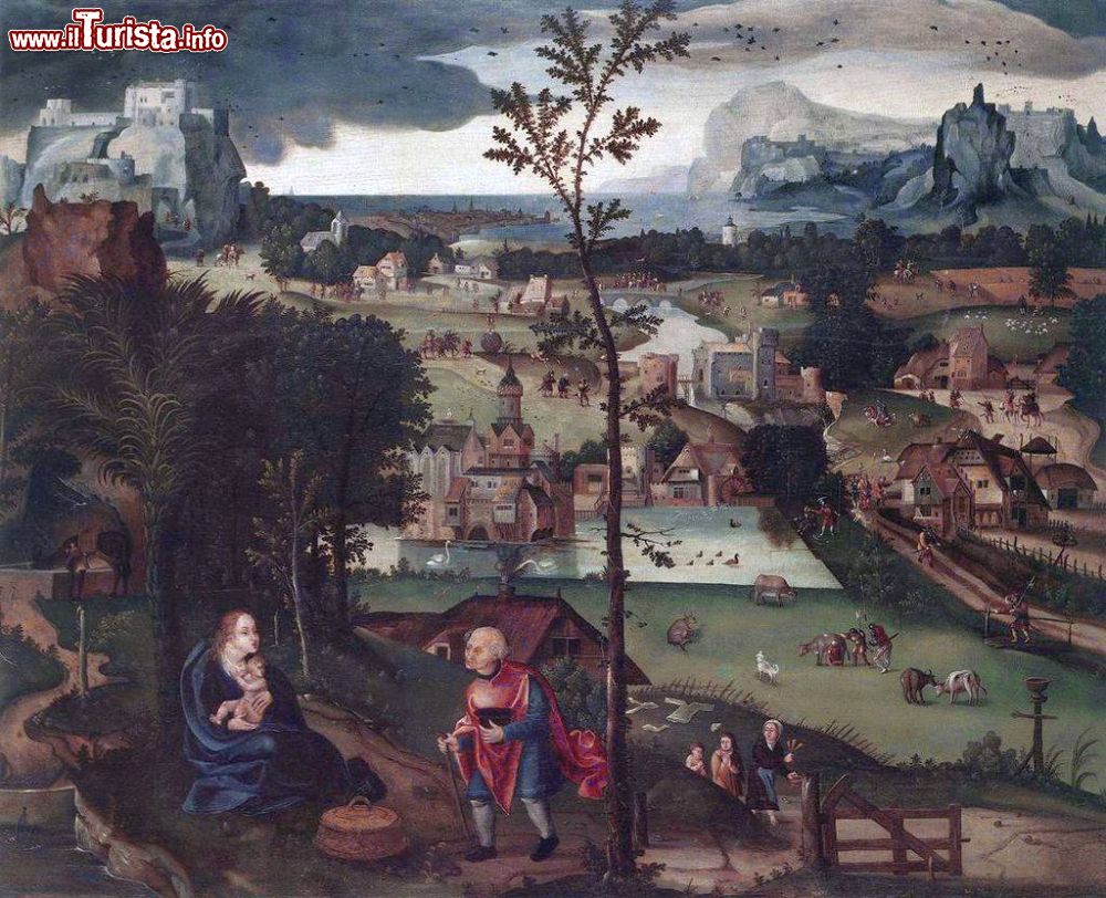 Immagine Un'opera del pittore fiammingo Joachim Patinir esposta nella Galleria Strossmayer degli Antichi Maestri di Zagabria.