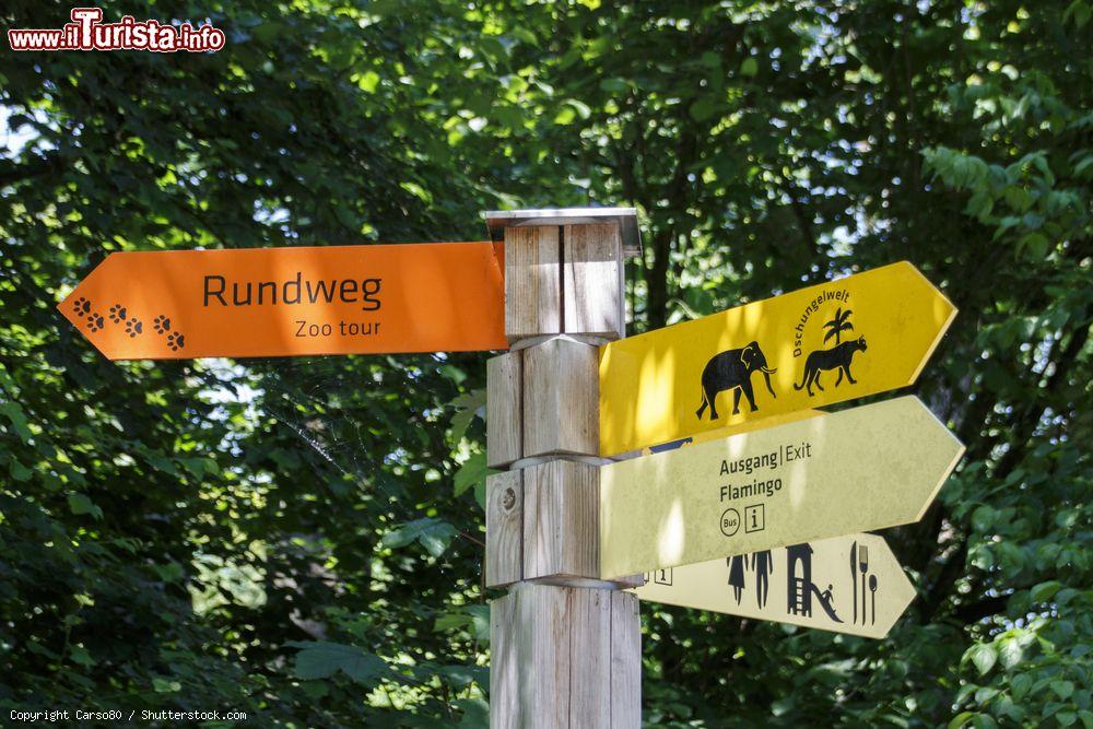 Immagine Le indicazioni per non perdersi all'interno del Tierpark Hellabrunn, il giardino zoologico di 36 ettari a Monaco di Baviera - foto © Carso80 / Shutterstock.com