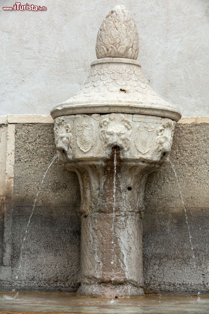 Immagine Verona: una fontana all'interno del complesso di Castelvecchio, dove si trova anche il museo civico.