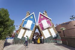 Entrata al Miracle Garden di Dubai, Emirati Arabi ...