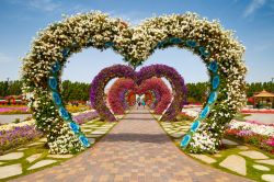 La via dell'amore al Miracle Garden di Dubai, ...