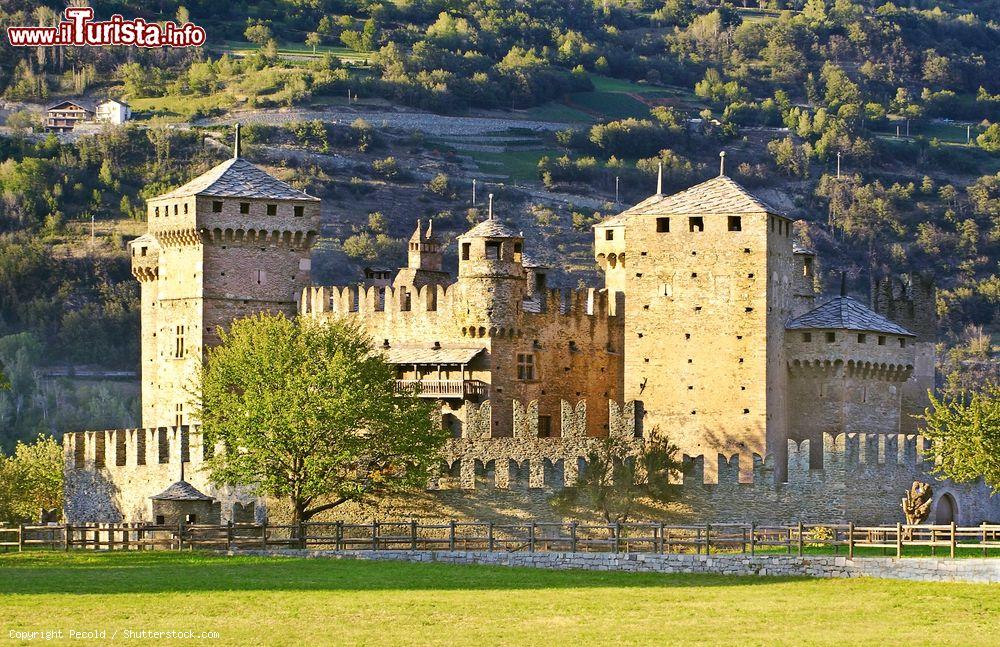 Immagine Il castello medievale di Fenis fotografato in estate - © Pecold / Shutterstock.com