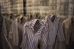 All'interno del Memoriale e Museo di Auschwitz (Oświęcim, Polonia) sono esposti oggetti e foto del campo di concentramento nazista - © gary yim / Shutterstock.com
