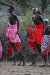 Guerrieri maasai nel Kenya