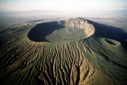 un cratere vulcanico nella Rift Valley del Kenya ...