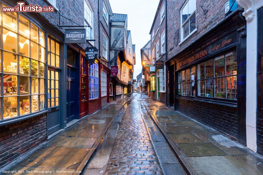 Immagine York: The Shambles, una delle vie medievali meglio conservate della Gran Bretagna - © Phil MacD Photography / Shutterstock.com