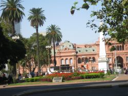 La Casa Rosada nella Plaza de Mayo