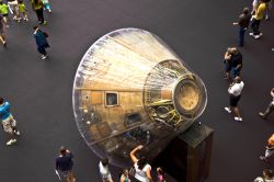 Il modulo dell'Apollo 11 al National Air and Space Museum di Washington DC, Stati Uniti. E' uno degli oggetti più importanti esposti al museo dell'istituto Smithsonian aperto ...