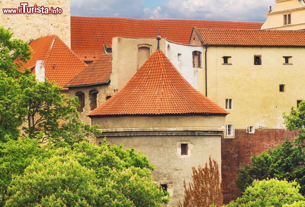 Immagine La cilindrica Torre Daliborka all'interno del complesso del Castello di Praga (Repubbica Ceca).