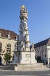 Szentharomsag Ter: la colonna della Santissima Trinità, nel quartiere di Varnegyed (Budapest, Ungheria).

