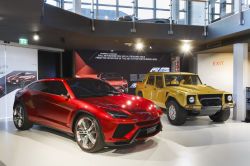 Urus il SUV della Laborghini esposto al museo di Sant'Agata Bolognese