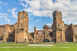 Panorama delle grandi Terme di Caracalla a Roma