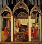 Museo dell'Opera del Duomo (Siena): la Natività della Vergine, opera realizzata a tempera su tavola dall'artista Pietro Lorenzetti nel XIV secolo.