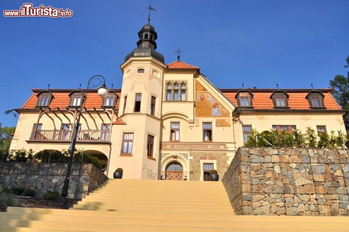 Facciata hotel Augustiansky di Luhačovice