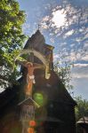 Esterno della Chiesa nel villaggio valacco