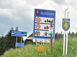 Il Confine tra lla Moravia e la Slovacchia