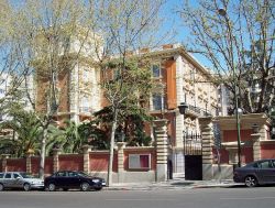 Il palazzo che ospita il Museo Lázaro Galdiano di Madrid, in Calle de Serrano 122, nel quartiere Salamanca.