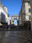 Rua Augusta, nei pressi dell'arco