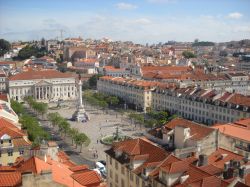 Rossio, dal Miradouro de Santa Justa