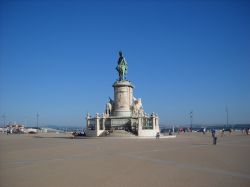 Praa do Comercio, che si affaccia sul Tejo