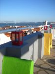 La terrazza del Lisb'on Hostel, sul Tejo