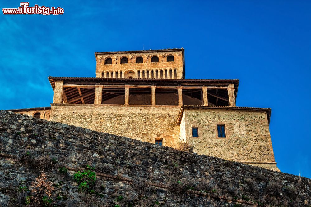 Immagine Loggia e torrione nel Castello di Torrechiara nel parmense