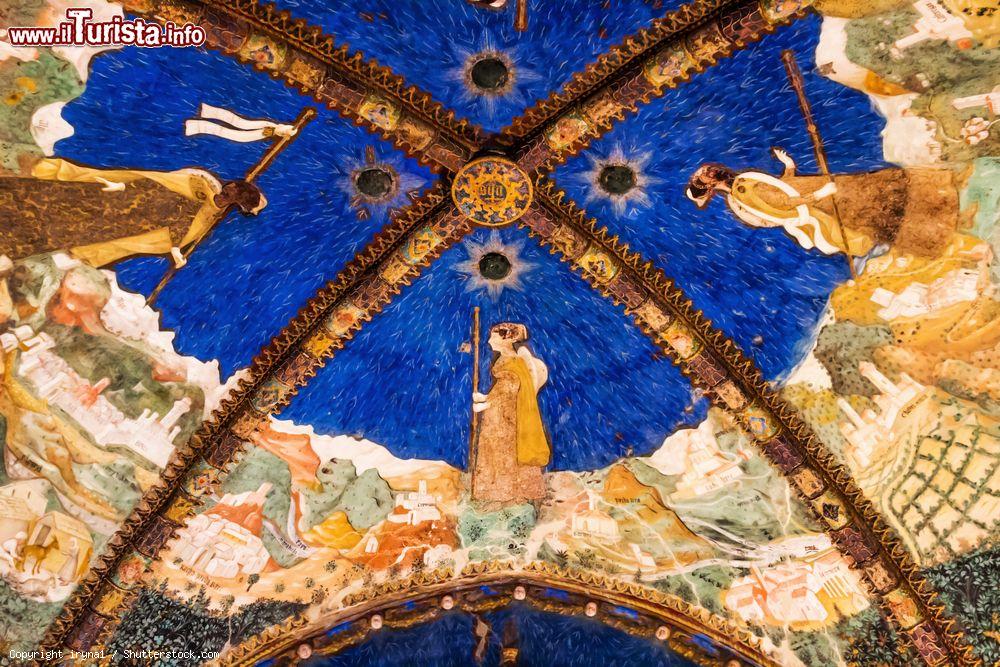 Immagine Particolare della volta affrescata della Camera d'Oro nel Castello di Torrechiara, Emilia-Romagna - © iryna1 / Shutterstock.com