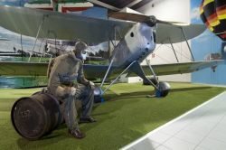 Un modello di Caproni Ca.163 esposto nelle sale del Museo dell'Aeronautica Gianni Caproni di Trento.