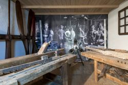 L'"Officina delle eliche" presso il Museo dell'Aeronautica Gianni Caproni di Trento.