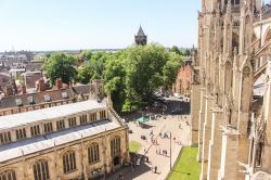 Vista sul centro medievale della città di York dalla sua cattedrale, la famosa York Minster - foto © Sareena Singh / Shutterstock.com