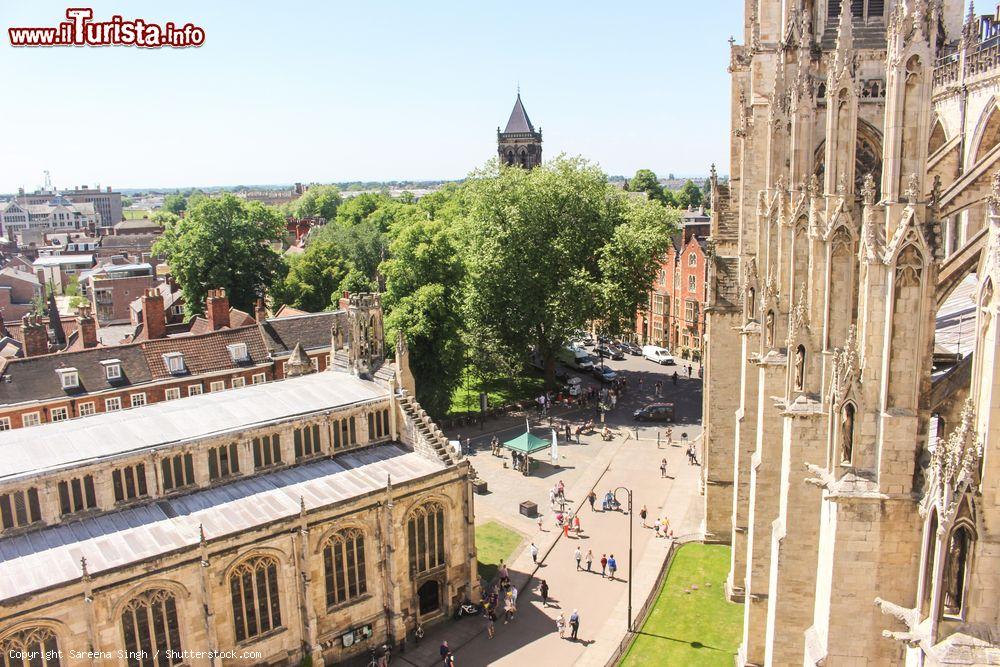 Immagine Vista sul centro medievale della città di York dalla sua cattedrale, la famosa York Minster - foto © Sareena Singh / Shutterstock.com