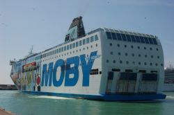 Il Traghetto della Moby a Civitavecchia