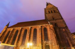 Fotografia serale della Marktkirche in Hannover, Bassa Sassonia (Germania)