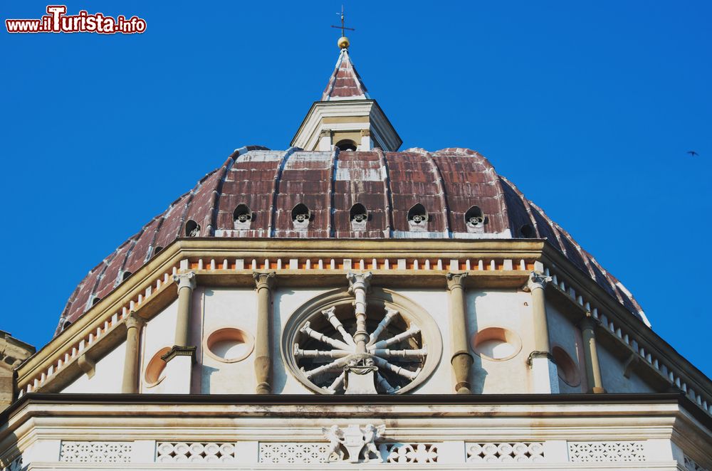 Immagine Un ingrandimento della cupola di Cappella Colleoni, Città Alta di Bergamo (Lombardia)