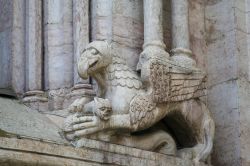 Un grifone del loggiato della Cattedrale di San Vigilio, Piazza Duomo a Trento