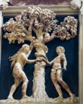 Scultura di Adamo ed Eva nel giardino dell'Eden, Cattedrale di Trento - © jorisvo / Shutterstock.com