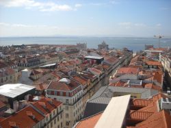 Vista sulla Baixa dall'Elevador de Santa Justa ...